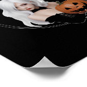 Poster Sticker Festivals Fille Halloween (Coin)