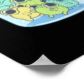 Poster Sticker Frogs Happy Pills (Coin)