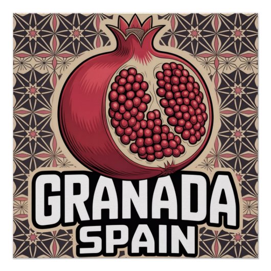 Poster Sticker Grenade Espagne grenade (Devant)