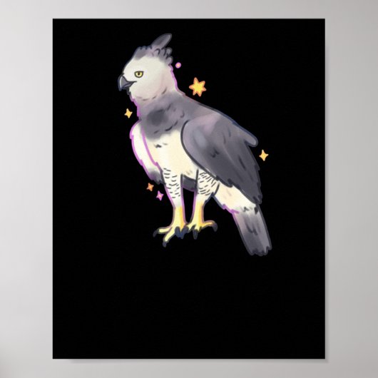 Poster Sticker Harpy Eagle Art (Devant)