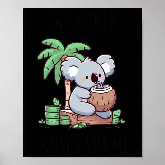 Poster Sticker Koala Revenu Pive (Devant)