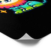 Poster Sticker Lion mignon (Coin)