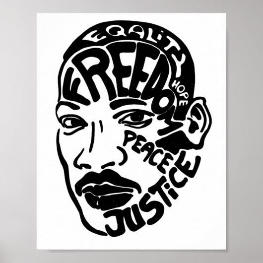 Poster Sticker Luther King (Devant)