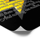 Poster Sticker Nothing Else S (paroles) (Coin)