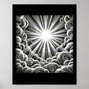 Poster Sticker Par Aspera Ad Lux