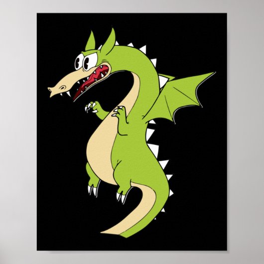 Poster Sticker pour dragon à tête de cuppe (bâton à grim) (Devant)