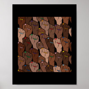 Poster Sticker pour les droits à l'égalité