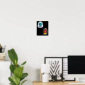 Poster Sticker pour malchance Heaven Hell D20 Fortune (Bureau à domicile)