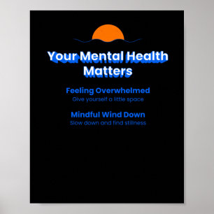 Poster Sticker pour votre santé mentale