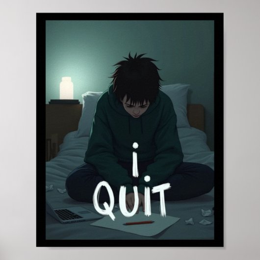 Poster Sticker Quitter (Devant)