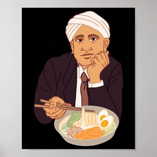 Poster Sticker Sir Raman Ramens (Devant)