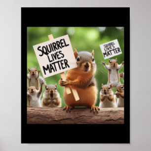 Poster Sticker Squirrel Lives