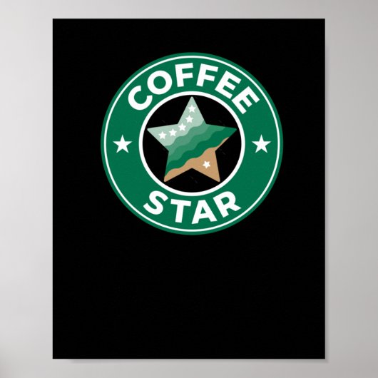 Poster Sticker Star Café (Devant)