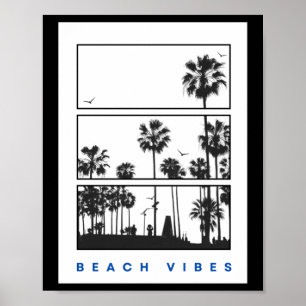 Poster Sticker Vibe Plage