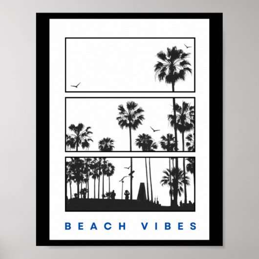 Poster Sticker Vibe Plage (Devant)