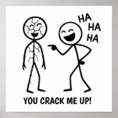 Poster Stickman drôle (Devant)