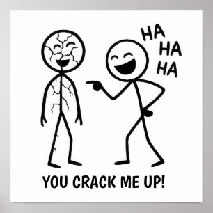 Poster Stickman drôle