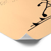 Poster Stickman piste et champ "All in a Day's Work" (Coin)