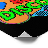 Poster Sticks lumineux 80's rétro I love 80s disco brilla (Coin)