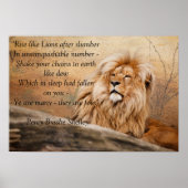 poster "Stijging als leeuwen" (Voorkant)