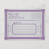 Poster Stijlaugplant en grijs sparen de Datum Aankondigingskaart (Achterkant)