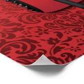 Poster Stilettos en damas rouge arrière - plan (Coin)