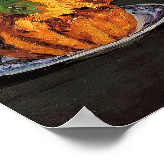 Poster Still Life avec Brioche par Édouard Manet (Coin)