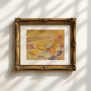 Poster Still Life avec les romans français Vincent Van