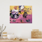 Poster Still Life avec Woodblock japonaise par Gauguin (Cuisine)