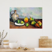 Poster Still Life, Jar et Fruit de Paul Cezanne (Cuisine)