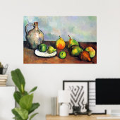 Poster Still Life, Jar et Fruit de Paul Cezanne (Bureau à domicile)