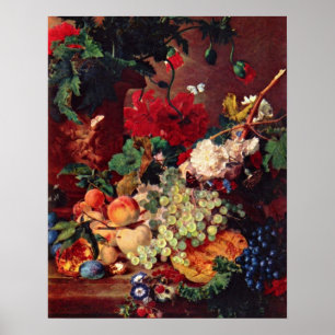 Poster Still Life par Jan van Huysum
