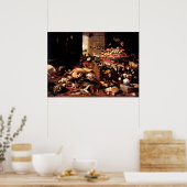 Poster Still Life par Jan van Kessel l'Ancien (Cuisine)