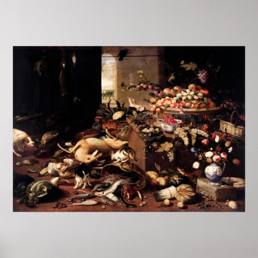 Poster Still Life par Jan van Kessel l'Ancien (Devant)