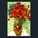 Poster Still Life, Vase with Daisies and Poppies (1890)<br><div class="desc">Still Life,  Vase with Daisies and Poppies (1890),  tableau rare de Vincent van Gogh. Cette image a été numériquement rehaussée pour restaurer les couleurs originales,  vives et audacieuses - un cadeau parfait pour tous les amateurs d'art !</div>