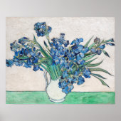 Poster Still Life : Vase with Irises par Vincent van Gogh (Devant)