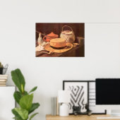 Poster Still Life w Yellow Straw Casquette par Vincent va (Bureau à domicile)