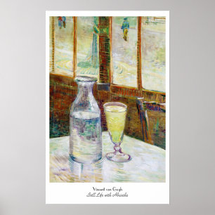 Poster Still Life with Absinthe Vincent van Gogh paint