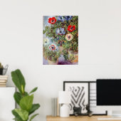 Poster Still Life with Anemones par Claude Monet (Bureau à domicile)