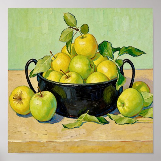 Poster Still Life with Apples After Van Gogh (Devant)