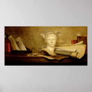 Poster Still Life with Attributes of the Arts, 1765-66