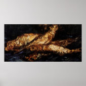 Poster Still Life with Bloaters par Vincent van Gogh (Devant)