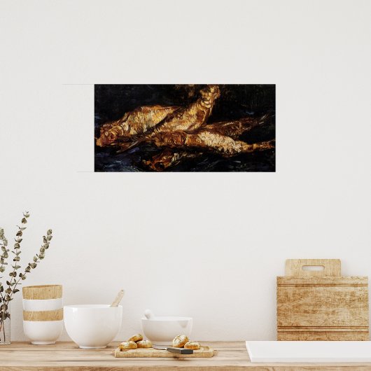 Poster Still Life with Bloaters par Vincent van Gogh (Cuisine)