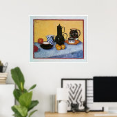 Poster Still Life with Coffee Pot par Vincent Van Gogh (Bureau à domicile)