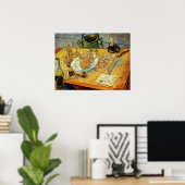 Poster Still Life with Drawing Board de Vincent van Gogh (Bureau à domicile)