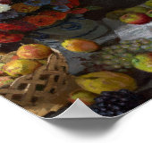 Poster Still Life with Flowers and Fruit de Claude Monet (Coin)