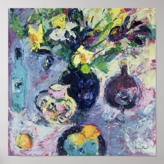 Poster Still Life with Turquoise Bottle 2002 (Devant)