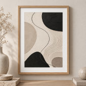 Poster Still Trace | Minimal Abstract Plaster Art Print