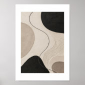 Poster Still Trace | Minimal Abstract Plaster Art Print (Devant)