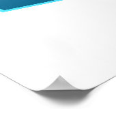 Poster Stingray en mouvement ! Arrière - plan bleu dégrad (Coin)